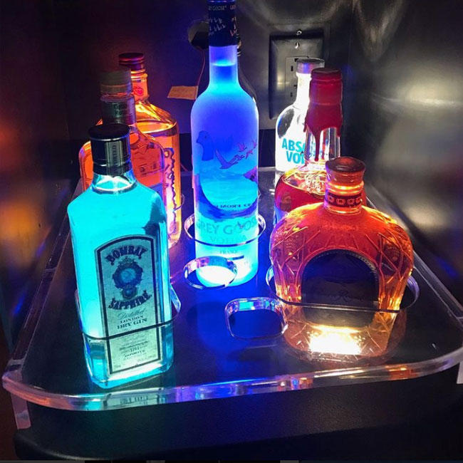 laser cut acrylic mini bar